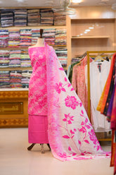 3-PC Unstitched Digital Printed Embroidered Viscose | EV-6